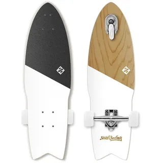 Street Surfing Shark Attack Koa 30 ́ ́ Surfskate - White - One Size