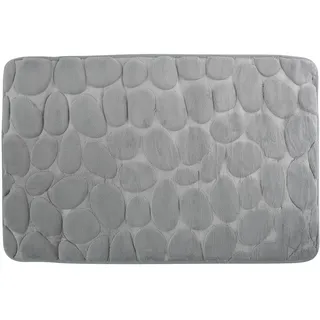 MSV Badteppich Kiesel Grau 40 x 60 cm