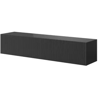 Selsey Veldio TV-Lowboard 140 cm Schwarz MDF