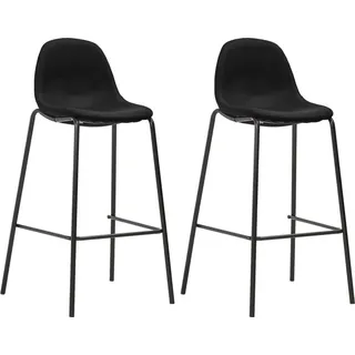 vidaXL 3-tlg. Bar-Set Stoff Schwarz - Schwarz