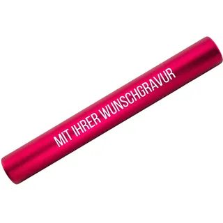 SNEG Staffelstab aus Aluminium mit Gravur Geschenk für Mitarbeiter, Motivation, Abschied, Amtsübergabe | Sport | hochwertige Gravur