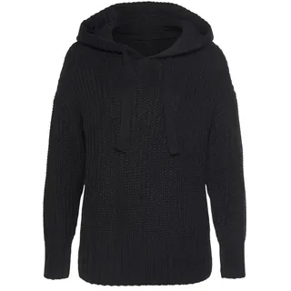 LASCANA Kapuzenpullover Damen schwarz Gr.32/34
