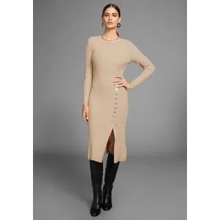 hechter paris Strickkleid, mit Zierknopfleiste - NEUE KOLLEKTION HECHTER PARIS beige-melange