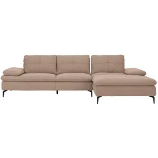 Chilliano Ecksofa , Taupe , Textil , Ottomane rechts, L-Form , 301x179 cm , Goldenes M, Emas, Dgm , Typenauswahl, Lederauswahl, Stoffauswahl, seitenverkehrt erhältlich, Hocker erhältlich, Rücken echt , Wohnzimmer, Sofas & Couches, Wohnlandschaften, Ecksofas