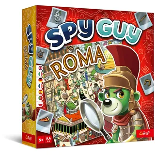 Trefl - Spy Guy Roma - Rom, Kooperatives Beobachtungsspiel, Riesiges Spielbrett, Familienbrettspiel Erwachsene und Kinder ab 5 Jahren