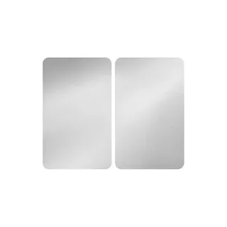 WENKO Herdabdeckplatten silber, 2 St.