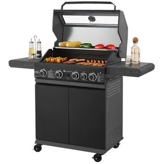 Juskys Gasgrill Savannah schwarz
