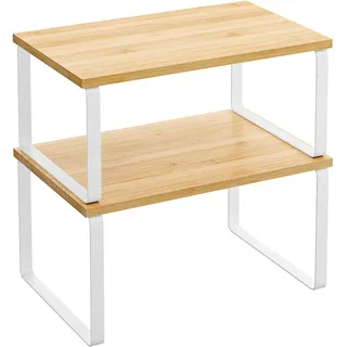 Küchenregal , Hellgelb , Metall, Naturmaterialien , 39.7x15.5x19.5 cm , Küchen, Küchenmöbel