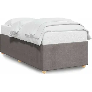 vidaXL Bettgestell ohne Matratze Taupe 80x200 cm Stoff - Taupe