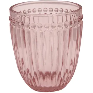 GreenGate - Glas, Wasserglas - Alice - Glas - pink/rosa - Höhe 9,5 cm
