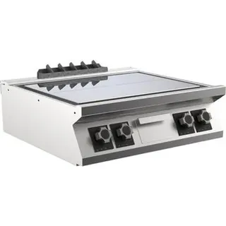 Mareno M1-900 Plancha mit 4 flachen Kochplatten, 80cm