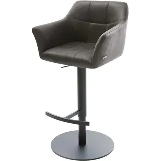 DeLife Barstuhl Yulo-Flex Vintage Anthrazit Drehfuß höhenverstellbar Metall