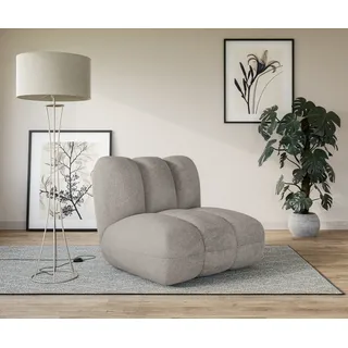 LeGer Home by Lena Gercke Sessel "Priya Loungesessel, moderne Steppung, auch in Bouclé" perfektes Einzelstück, gemütlich und modern, B/T/H: 102,5/106,5/83 cm, taupe