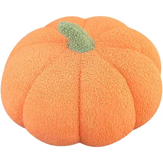 TNSLAND 3D Gefüllte Kürbis Dekokissen 25cm - Halloween Deko Kissen für Schlafzimmer, Sofa - Geschenke und Dekoration