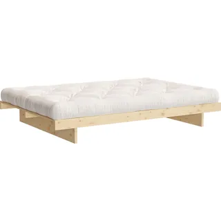 Karup Design Bettgestell »Kanso Bed, Stauraumbett, Bett mit oder ohne Schubladen«, Bett mit/ohne Schubladen, inkl Lattenrost, FSC®zertifiert, beige