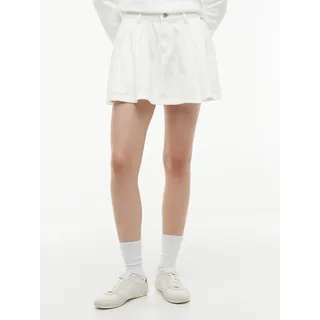 Tommy Jeans Minirock "TJW TWILL FLARED MINI SKIRT" Baumwollmischung, in ausgestellter Form, ancient weiß