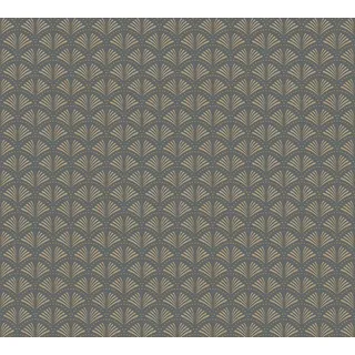 A.S. Création Trendwall 2 Vliestapete Art Deco Tapete grau B/L: ca. 53x1005 cm - grau
