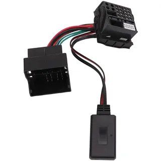 Auto Bluetooth Adapter, 16 Pin Wireless Radio Audio AUX Adapter Kabel Bluetooth 5.0 Ersatz für W169 W245 W203 W209 W164 W251 W221 R230 GL Klasse CL Klasse