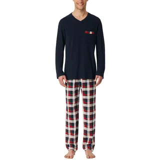 SCHIESSER Schlafanzug lang Blau S (48)