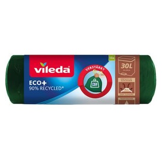 Vileda Müllbeutel ECO+ 30,0 l grün, 15 St.