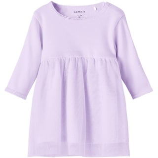 NAME IT Baby-Mädchen NBFHINNY LS Dress Kleid, Orchid Bloom, 68