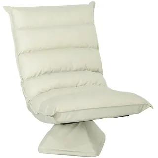 Homcom Relaxsessel, Beige, Metall, 70x95x62 cm, Wohnzimmer, Sessel, Relaxsessel