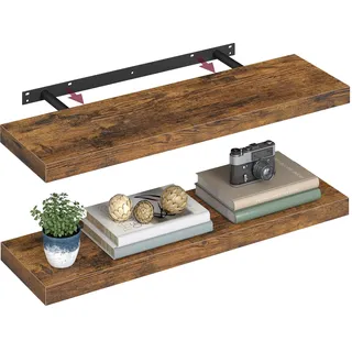 VASAGLE Wandboard 80 x 20 x 3,8 cm Braun