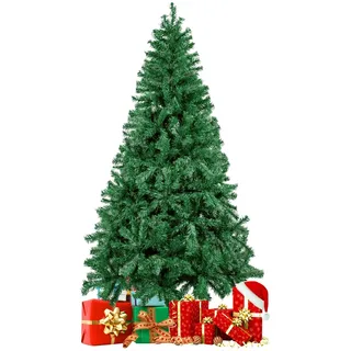 Uten Künstlicher Weihnachtsbaum 180cm, 600 Zweige und Metallständer, Christmas Tree Grün, Christbaum, Naturgetreu, dichte Äste,Schnellaufbau Klappsystem