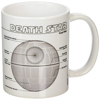 Star Wars Death Star Sketch Unisex Tasse Standard Keramik 0,3 l Fan-Merch, Filme, 1 Stück (1er Pack)