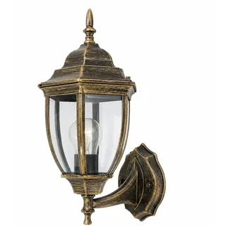 Außenwandleuchte LATERNE E27 Max 60W Antik Bronze Garten IP44 A2-S