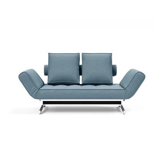 Innovation Living TM Schlafsofa »Ghia«, in scandinavischem Design, mit zwei losen Rückenkissen blau