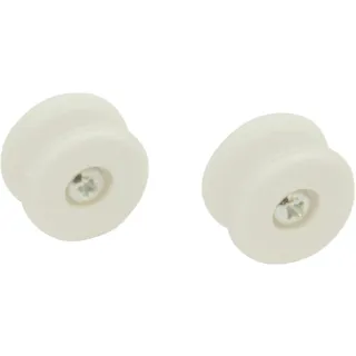 GARDINIA Schnurwickler für Jalousie und Rollladen, Inkl. Schrauben, Ohne Schnur, 6 Stück, Kunststoff, Weiß