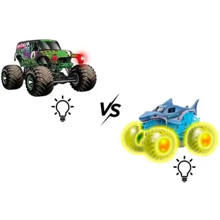 Monster Jam 1:43 Glowing Light 2 Pack