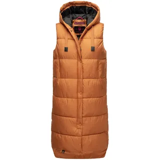 Steppweste MARIKOO "Marikoo Sayorii Damen Winter Weste B967", Damen, Gr. L, bunt (rusty cinnamon), Obermaterial: 100% Polyester PES., Westen Steppweste