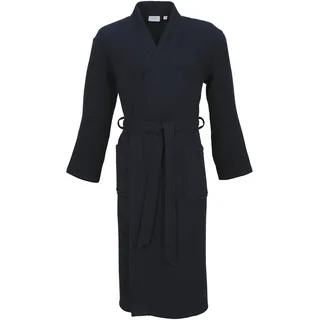 Unisex-Bademantel CARL ROSS "25100" Gr. L, blau (night blau), L, Baumwolle, Hausmäntel, Unisex-Bademantel, Waffelpique