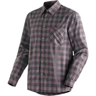 Maier Sports Funktionshemd »Claas«, Herren Hemd, langarm Karohemd für Outdoor und Freizeit, grau
