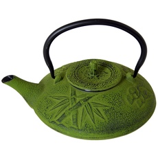 PAME 02618 – Eisen Teekanne mit Filter aus Edelstahl, 1,1 l, 24 x 19,5 x 18 cm, grün