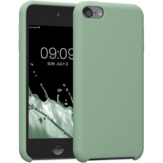 kwmobile Schutzhülle kompatibel mit Apple iPod Touch 6G / 7G (6. und 7.Generation) - Hülle Silikon gummiert - Cover Case in Porzellan Grün