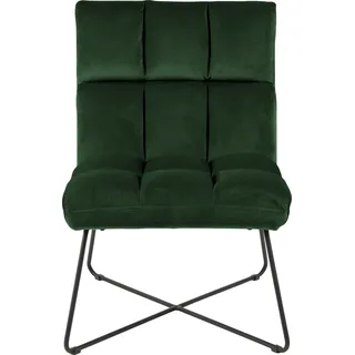 Actona Loungesessel Samtvelours 62 x 90 x 86 cm Grün