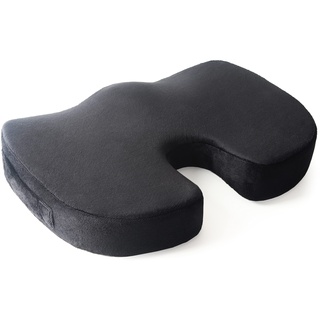 RICOO Ergonomisches Sitzkissen Orthopädisch Steißbeinkissen SK-U0120 Sitzerhöhung Stuhlkissen gegen Rückenschmerzen, Bürostuhl Sitzauflage Steißbein Entlastung Schaumstoff Memory Foam