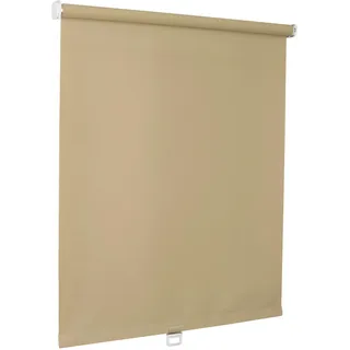 Print Cycero packaging Springrollo - Mittelzugrollo - 190 x 180 cm Hellbeige - Lichtdurchlässig Mittelzugrollo, Zugrollo - Tageslicht Schnapprollo - Verdunkelungsrollo - Standard Stoff Rollo