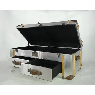 Couchtisch Wohnzimmertisch Beistelltisch Kaffee Tisch Sofatisch Vintage Retro - Silber