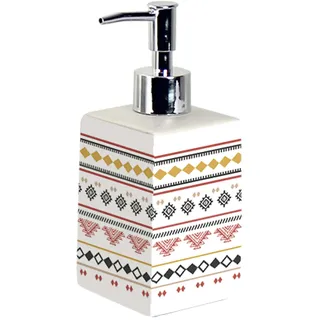 douceur d'Intérieur Seifenspender (7 x 7 x 17,2 cm) Esteban, Keramik, Bedruckt