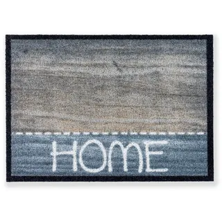 Schöner Wohnen FUßMATTE , Braun, Grau, Schwarz, Weiß, Beige , Textil , Schriftzug , rechteckig , 50x70 cm , rutschfest, schmutzabweisend , Teppiche und Böden, Schmutzfangmatten, Fußmatten