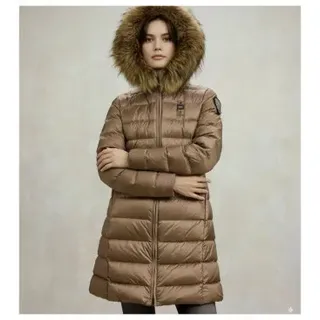 Blauer für Damen. 25WBLDK03103 Lange Pelzjacke Kristin beige gold beige (S), Lässig, Polyamid