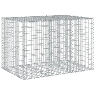 vidaXL Gabione mit Deckel 150x100x100 cm Eisen