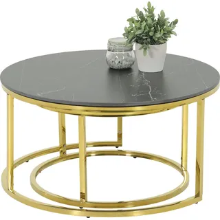 Hela Joel Schwarz Gold Rund 80,6 x 41,37 cm