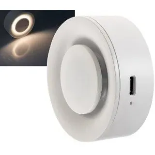 ChiliTec Nachtlicht mit Bewegungsmelder Akku aufladbar Nachtleuchte Stufenlicht Treppenlicht Sensor Magnethalterung warmweiß