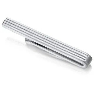 KUZZOI »Krawattennadel Krawattennadel Rillen Design 925 Silber«, silberfarben