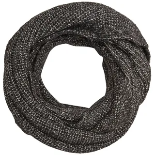 s.Oliver Damen Snood aus Strick Schlauchschal Schal 2108651, Farbe:Grau - Schwarz